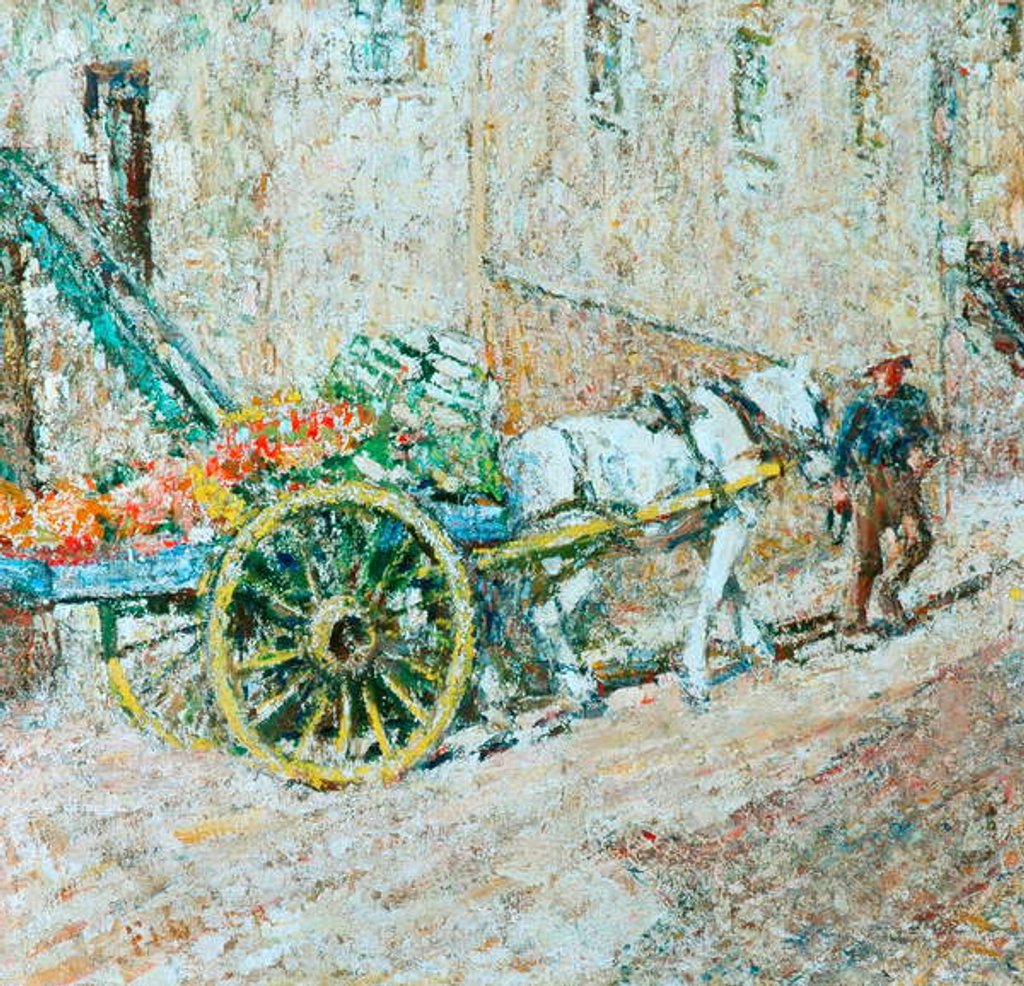 Detail of The Fruit Cart by Harry Fidler