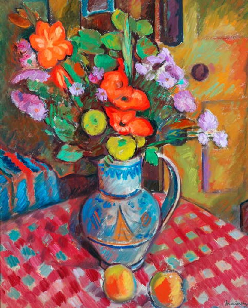 Detail of Flowers in a Pot by Bernard Meninsky