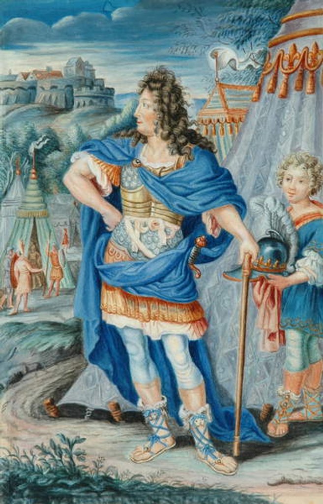 Detail of French Noble in Medieval Costume by French School