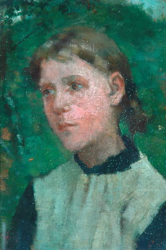 Detail of Head of a Girl by George Clausen