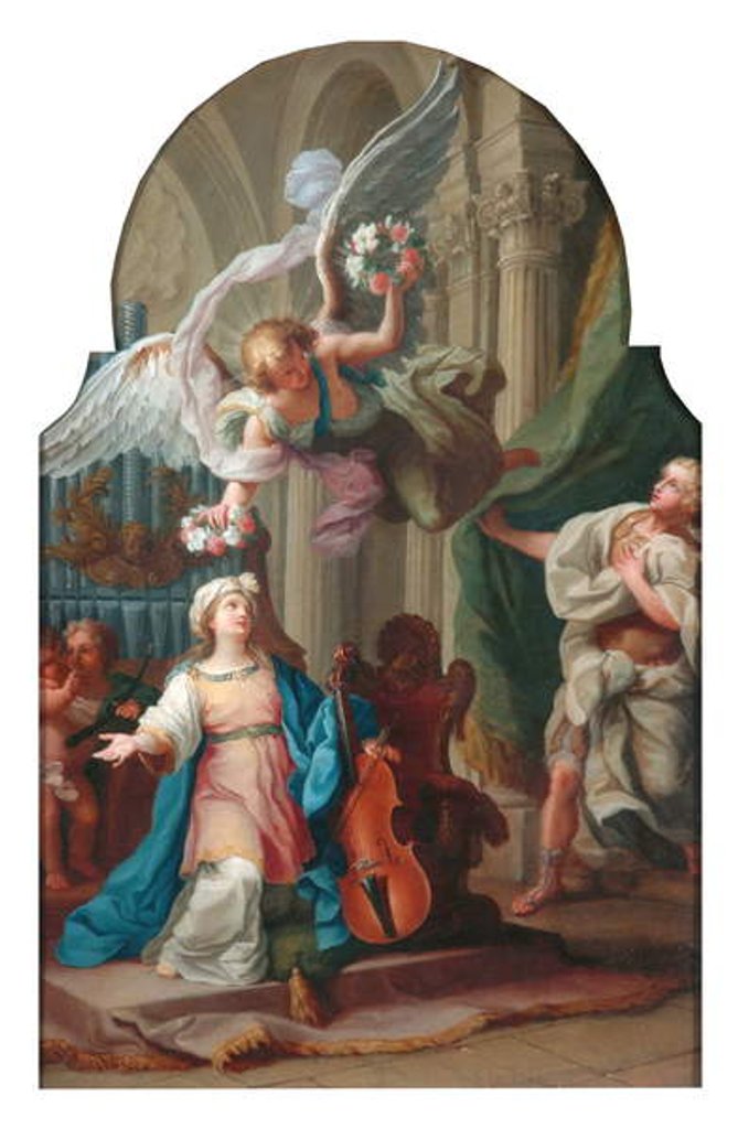 Detail of St Cecilia by Luigi Vanvitelli