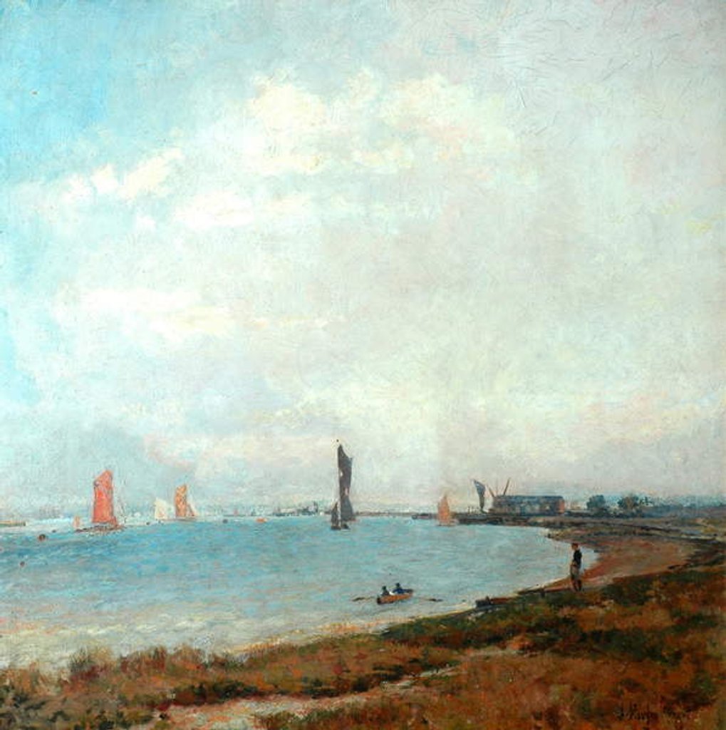 Detail of Poole Harbour, c.1900-08 by John William Buxton Knight