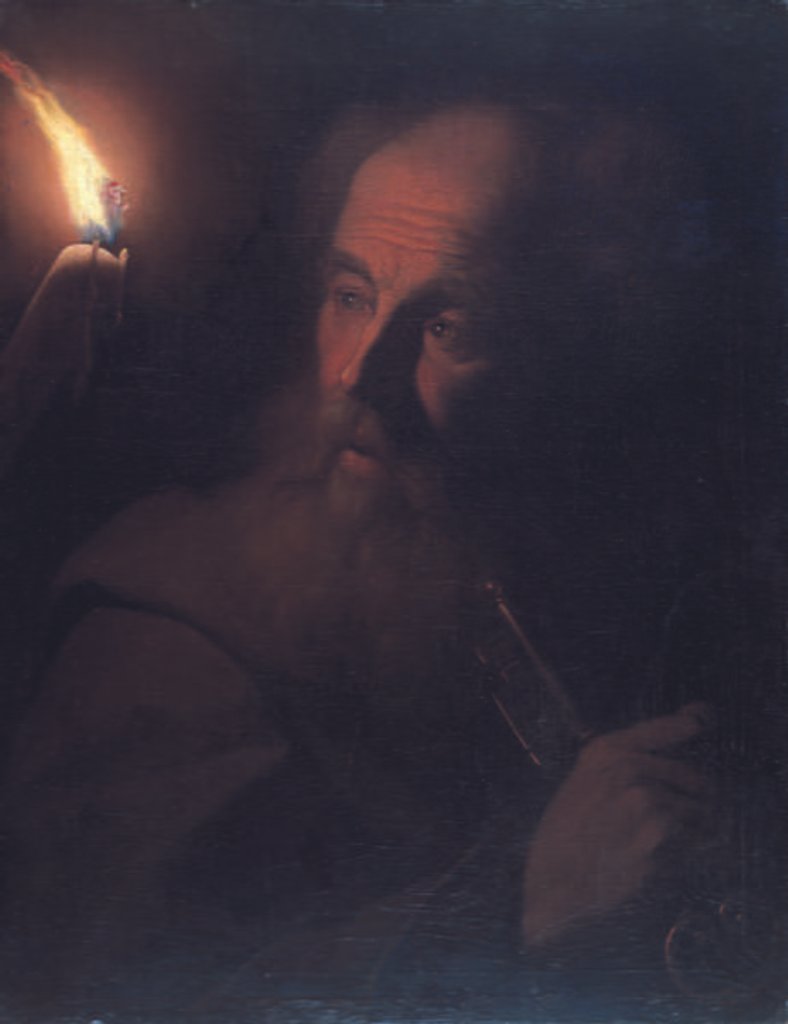 Detail of St Peter by Candlelight, c.1700-06 by Godfried Schalcken