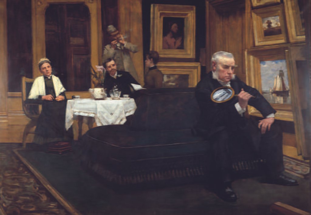 Detail of The Connoisseur, 1887 by Henry Herbert La Thangue