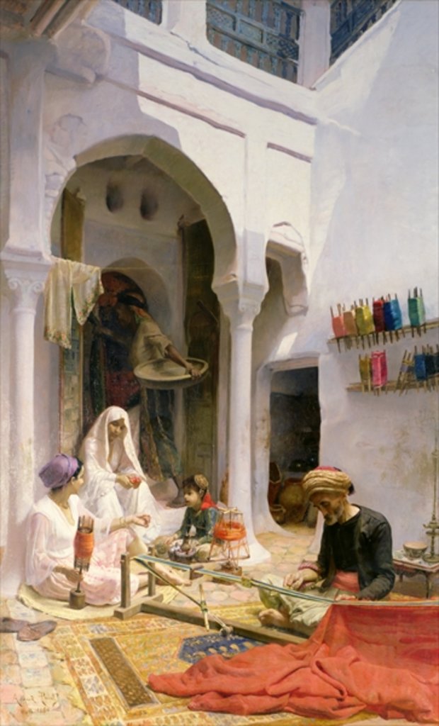 Detail of An Arab Weaver, 1886 by Armand Point