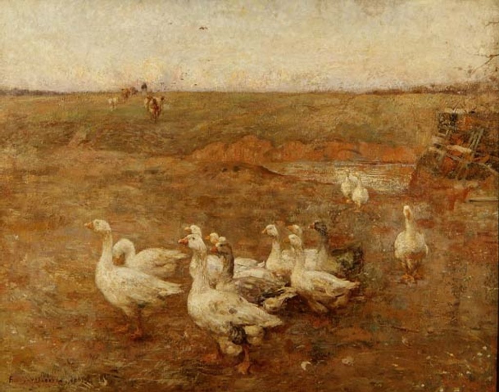 Detail of Golden Evening, 1897 by Frederick William Jackson