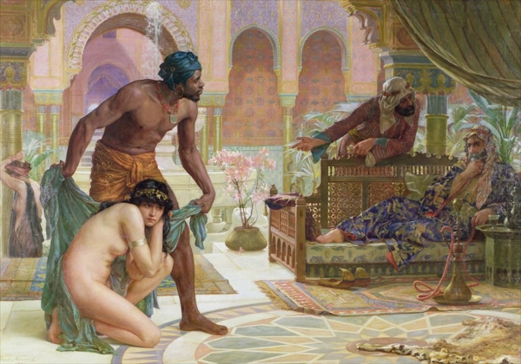 Detail of The Bitter Draught of Slavery, 1885 by Ernest Normand