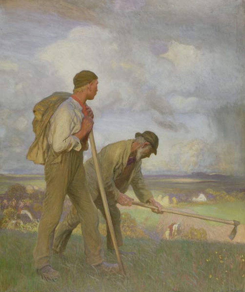 Detail of The Boy and the Man, 1908 by George Clausen