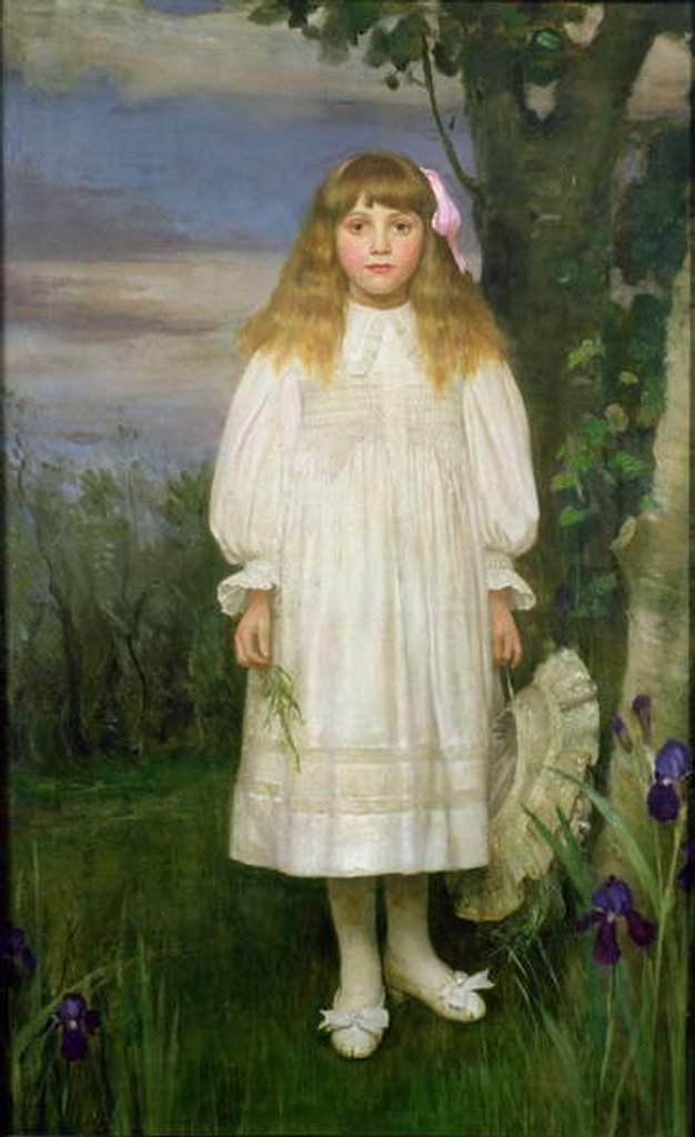 Detail of Portrait of Miss Catherine Howard, c.1904 by Ernest Leopold Sichel