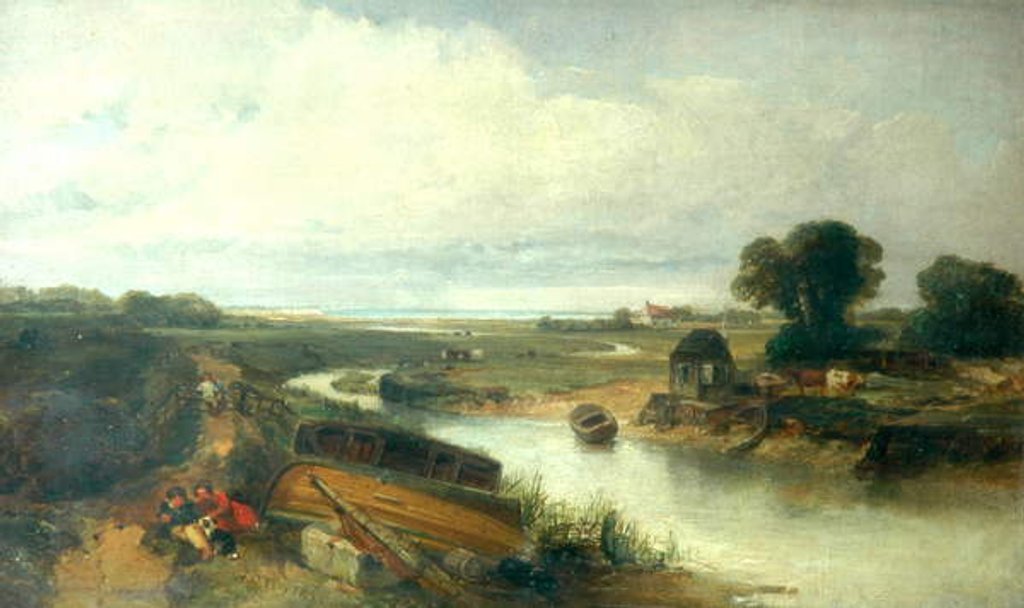 Detail of A tidal river, 1849 by Joseph Clayton Bentley