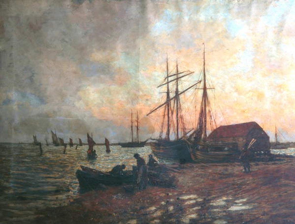 Detail of Return of the boat, Shoreham by Charles James