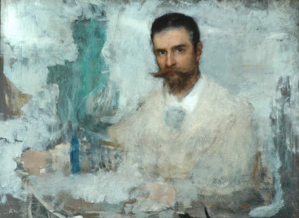 Detail of Edward Onslow Ford by John Macallan Swan