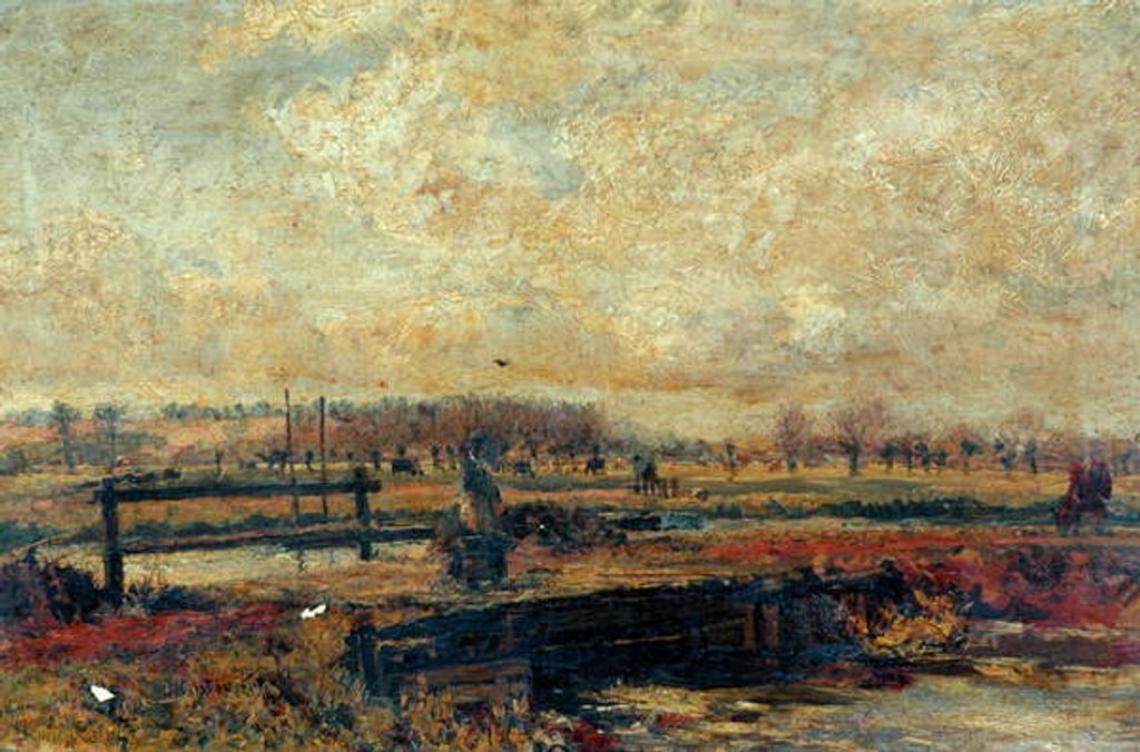 Detail of The River Colne at Rickmansworth by John William Buxton Knight