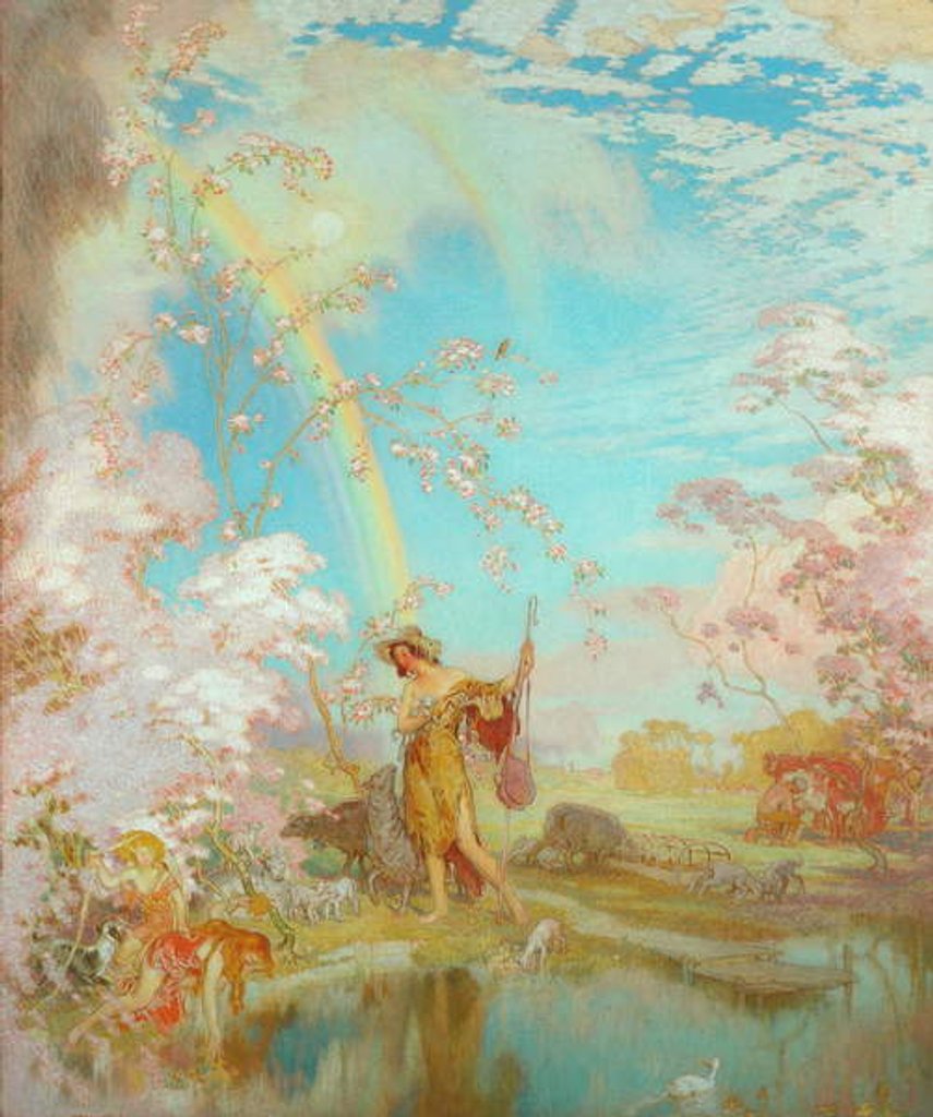 Detail of Blossoms of spring by William Shackleton