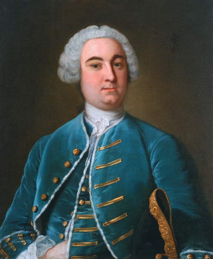 Detail of Sir Walter Calverley Blackett by Unknown artist