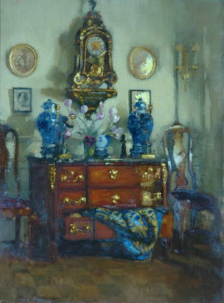 Detail of Blue and gold, 1911 by Patrick William Adams