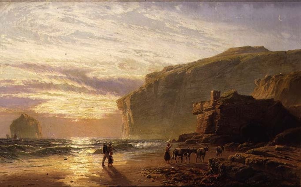 Detail of Off the Cornish Coast, or Trebariwith Strand by John Mogford