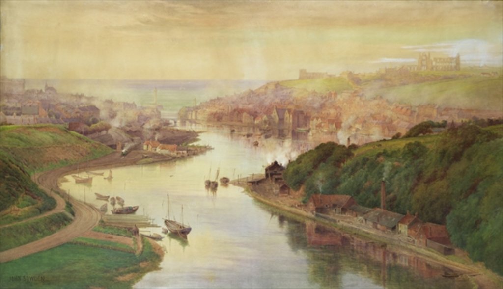 Detail of Whitby from Larpool by John Sowden