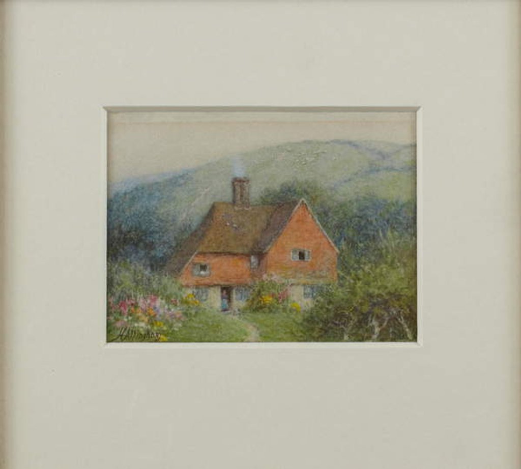 Detail of Brick Cottage by Helen Allingham