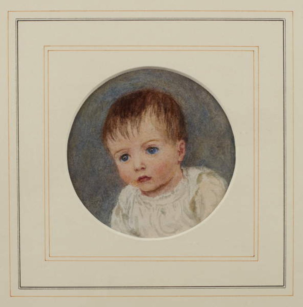 Detail of Gerald Allingham as a baby by Helen Allingham
