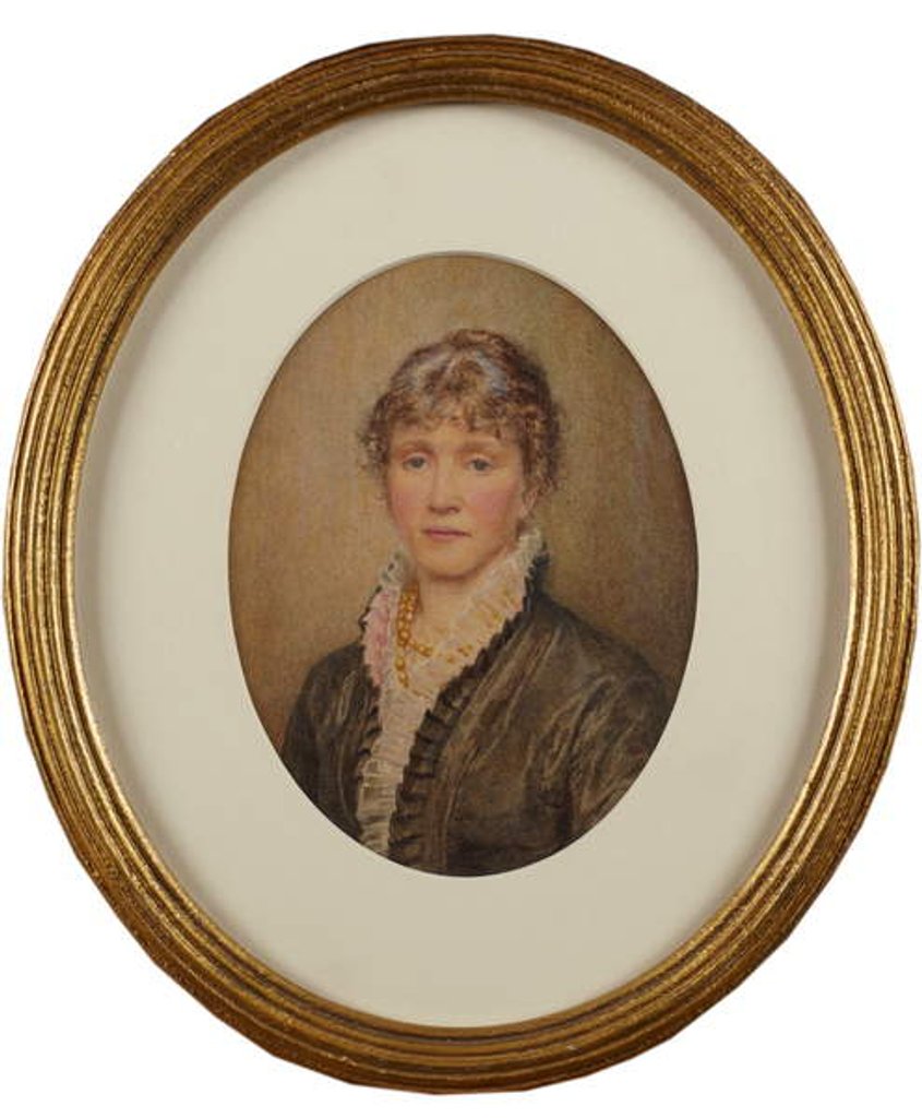 Detail of Self Portrait by Helen Allingham