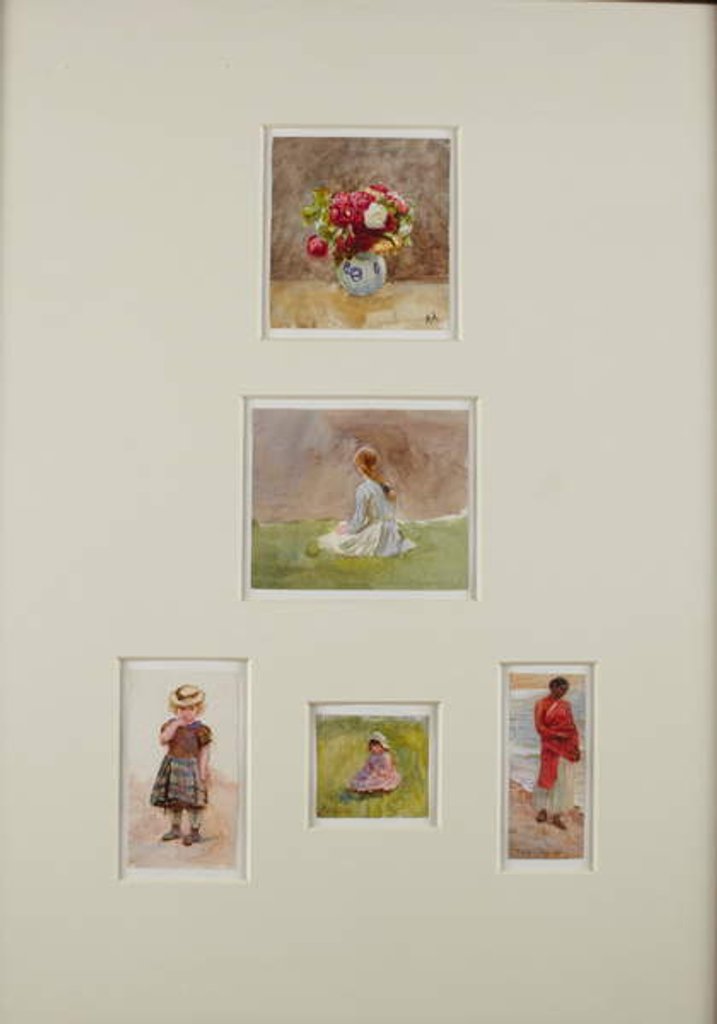 Detail of Five sketches by Helen Allingham