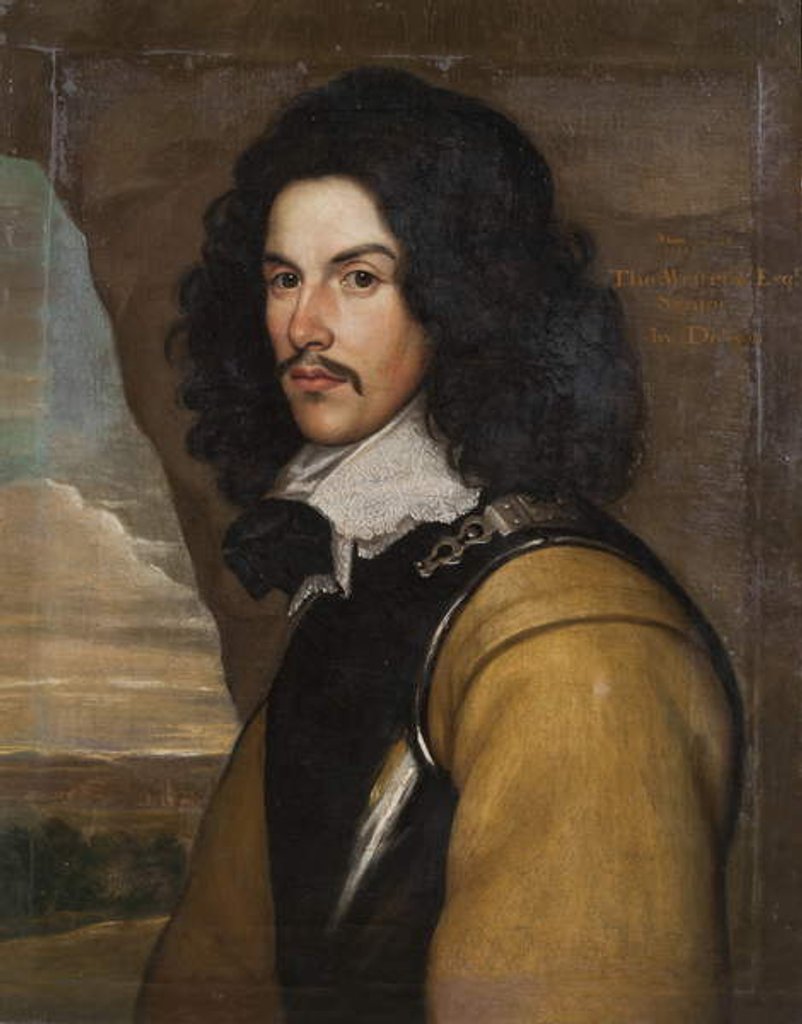 Detail of Portrait of Thomas Westrow of Twickenham, Senior, 1643 by English School