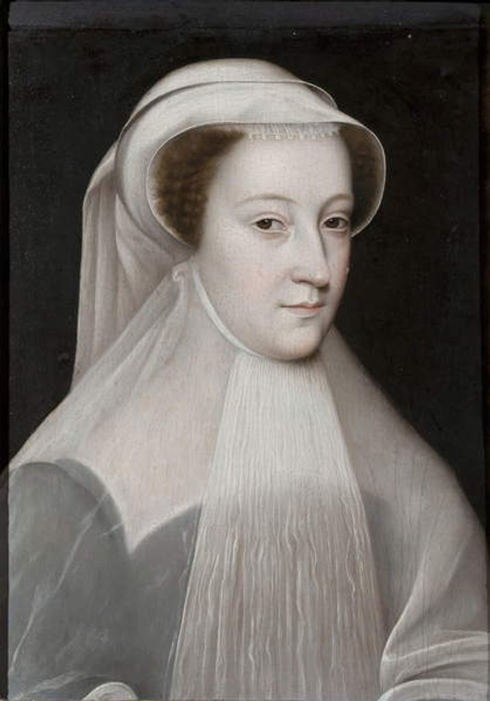 Detail of Mary Stuart, 1560 by Jean Clouet