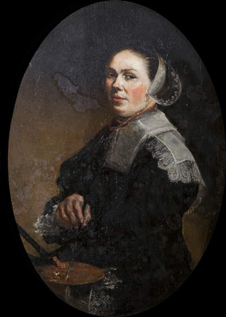 Detail of Self Portrait by Judith Leyster