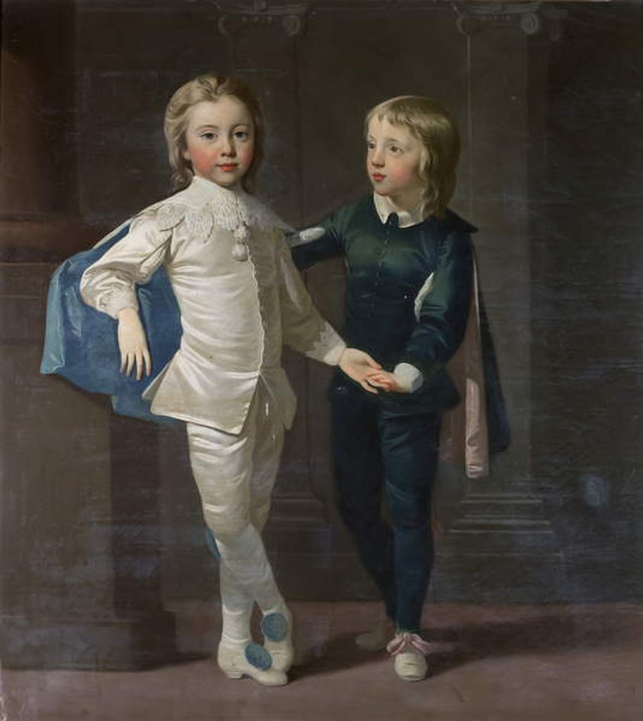 Detail of Sir Edward Hulse, 3rd Baronet and his brother, Samuel Hulse, c.1758 by Thomas Hudson
