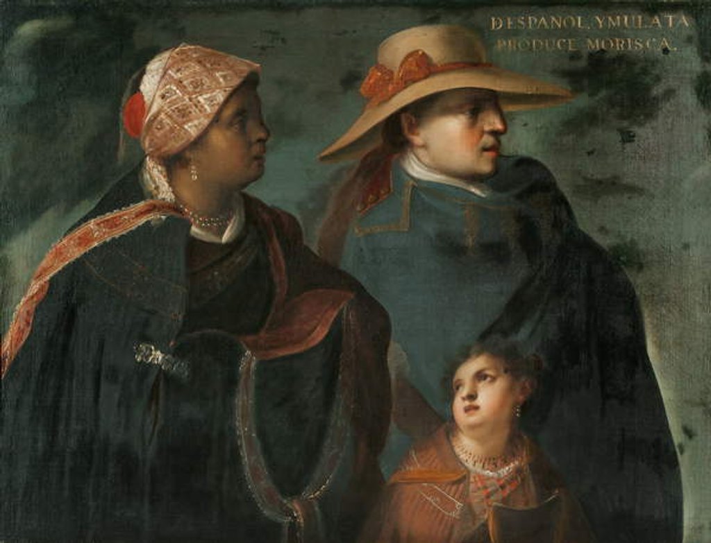 Detail of Spaniard and Mulatta Produce a Morisca, c.1715 by Juan Rodriguez Juarez