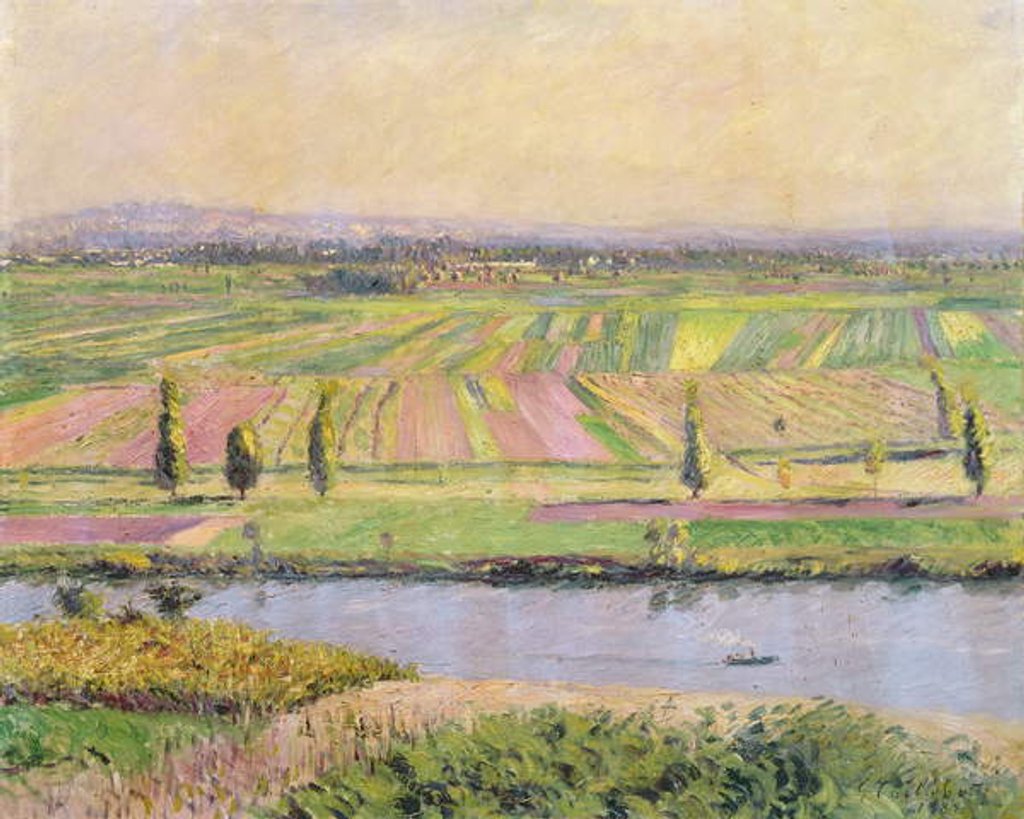 Detail of The Plain of Gennevilliers from the Hills of Argenteuil, 1888 by Gustave Caillebotte