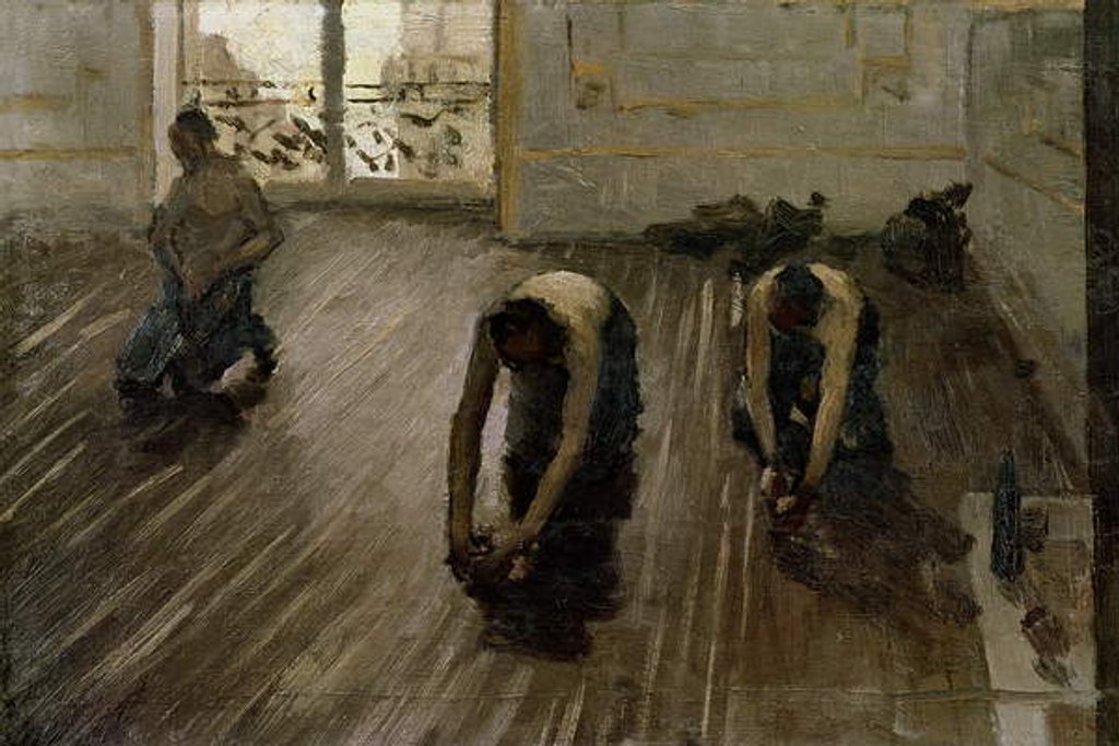 Detail of Study for 'The Parquet Planers', 1875 by Gustave Caillebotte