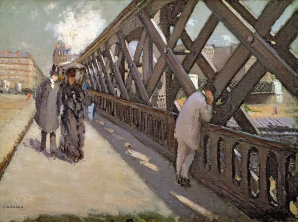 Detail of Study for Le Pont de l'Europe by Gustave Caillebotte