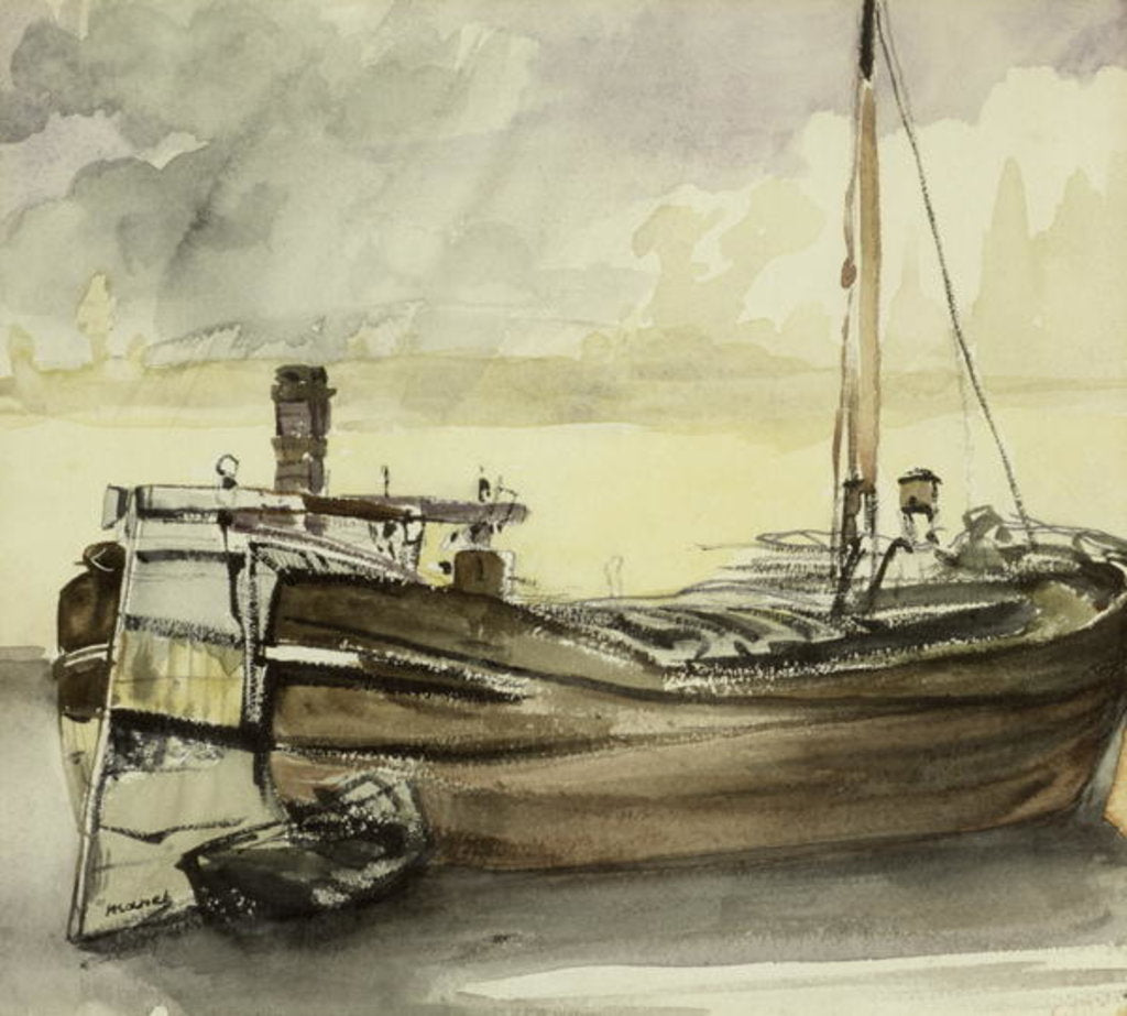 Detail of The Barge by Edouard Manet