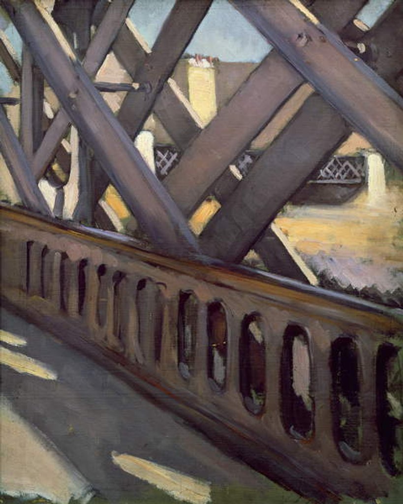 Detail of Study of Le Pont de l'Europe, 1876 by Gustave Caillebotte