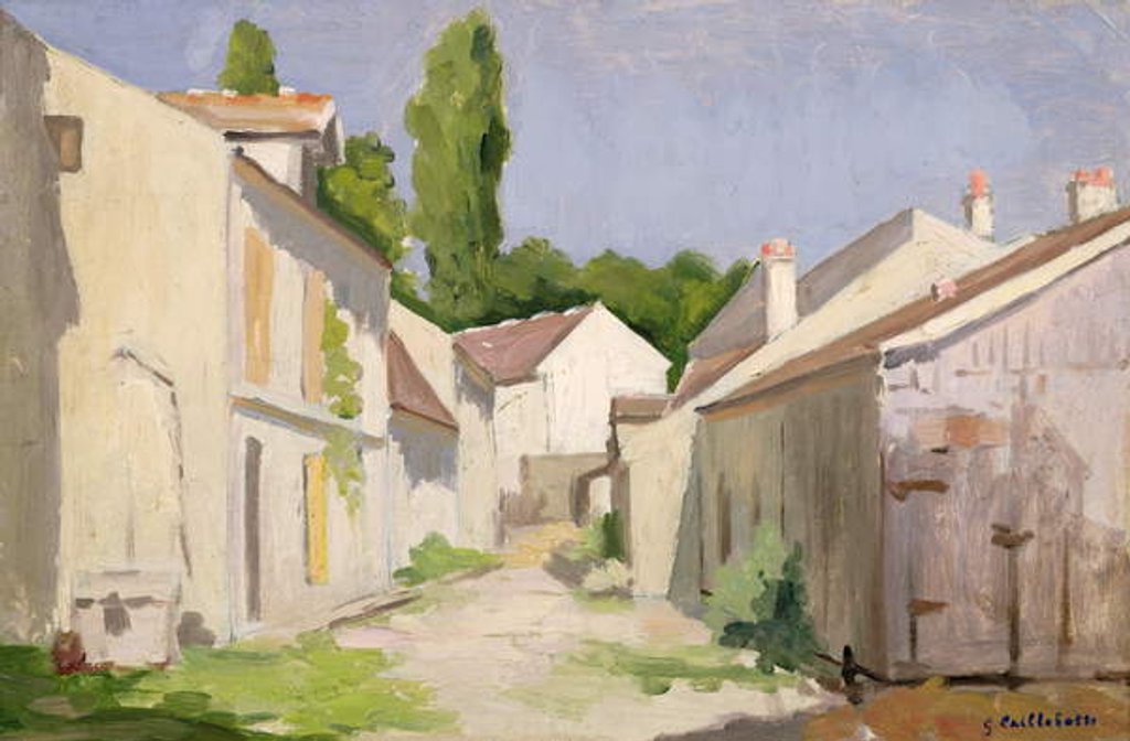 Detail of Le Clos des Abbesses, Yerres, Essonne, before 1879 by Gustave Caillebotte
