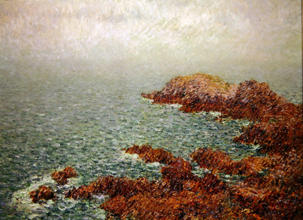 Detail of Les Rochers Rouges: Belle-Isle, 1904 by Gustave Loiseau