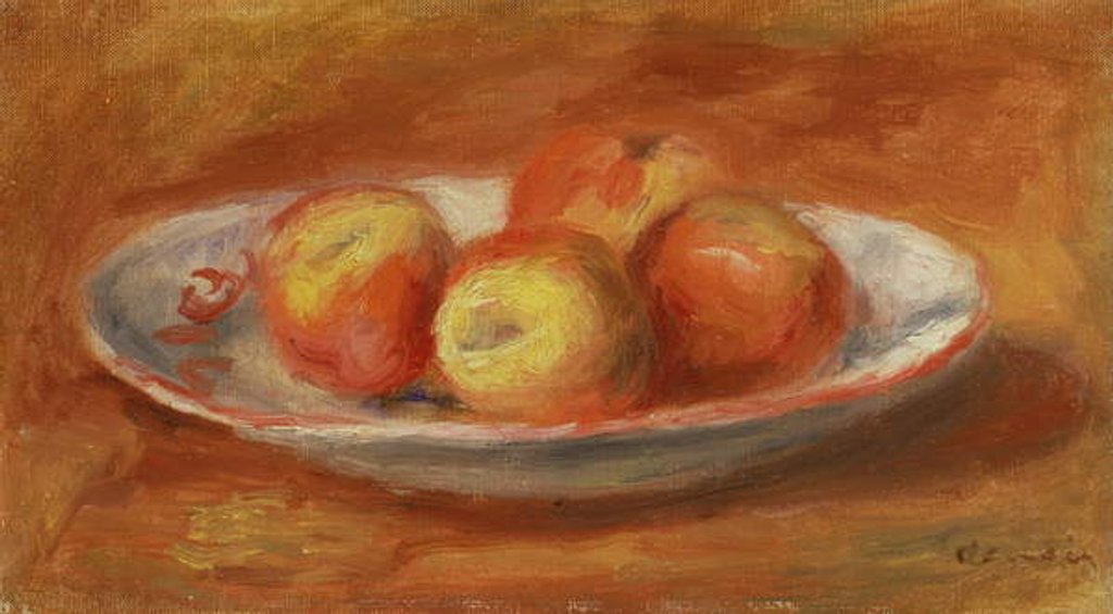 Detail of Still Life with Four Apples on a Plate, 1914 by Pierre Auguste Renoir