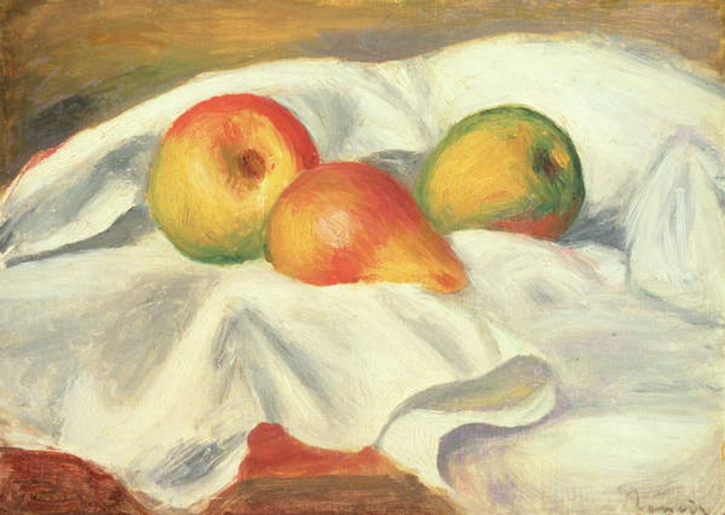 Detail of Three Pears, c.1885 by Pierre Auguste Renoir