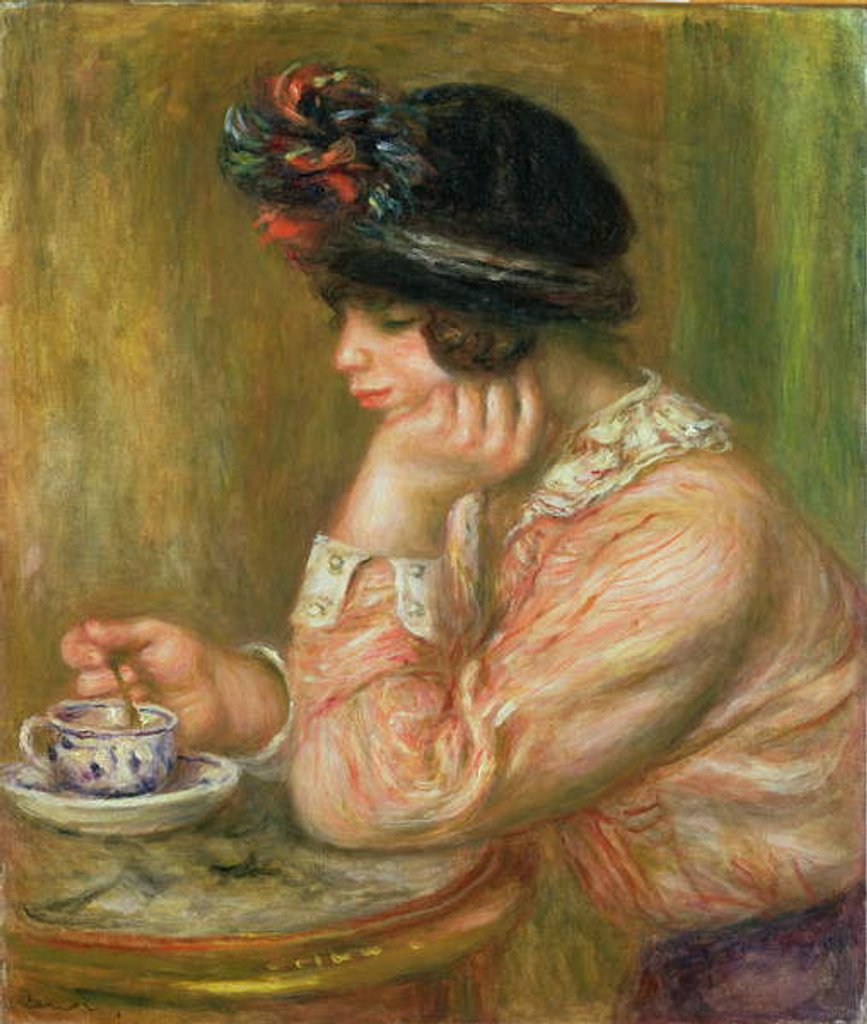 Detail of Cup of Chocolate, 1914 by Pierre Auguste Renoir