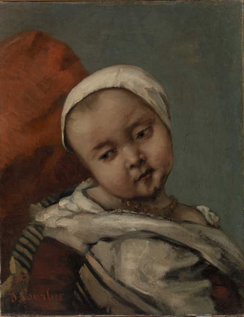 Detail of Head of a Baby, 1865 by Gustave Courbet