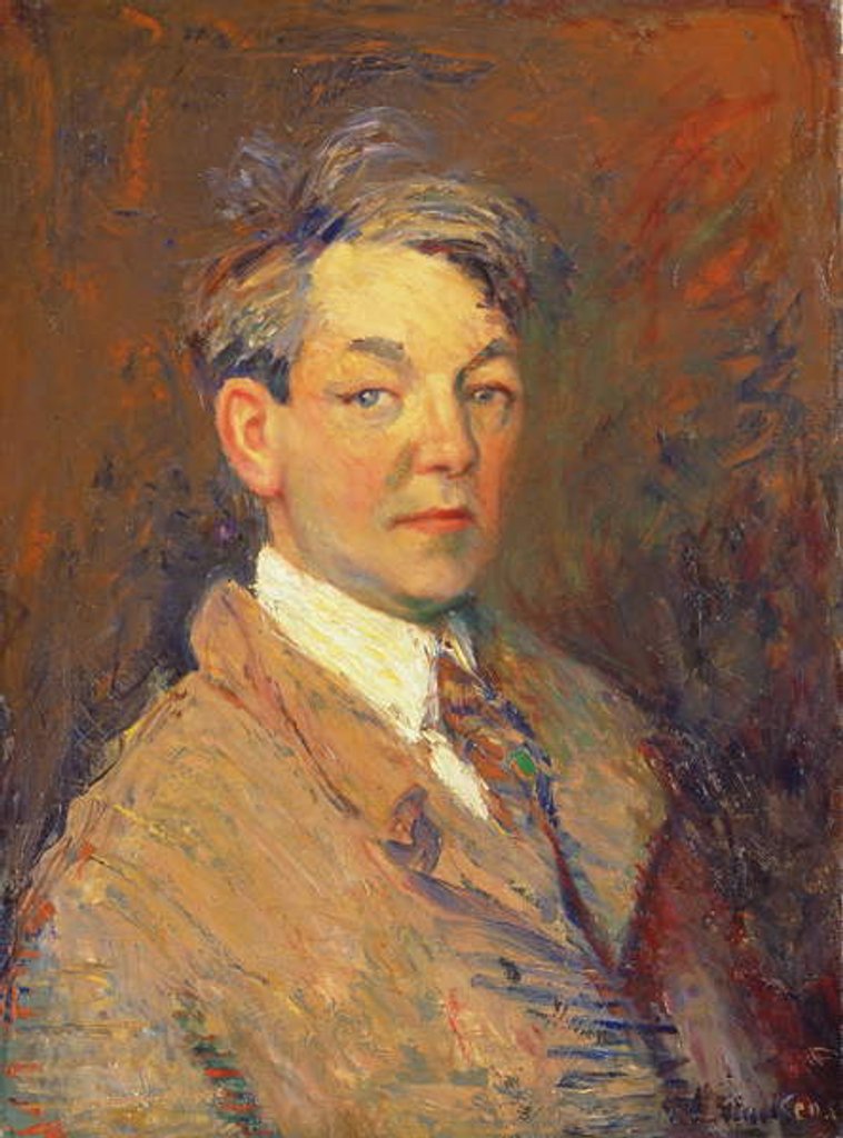 Detail of Portrait of the Artist by William James Glackens