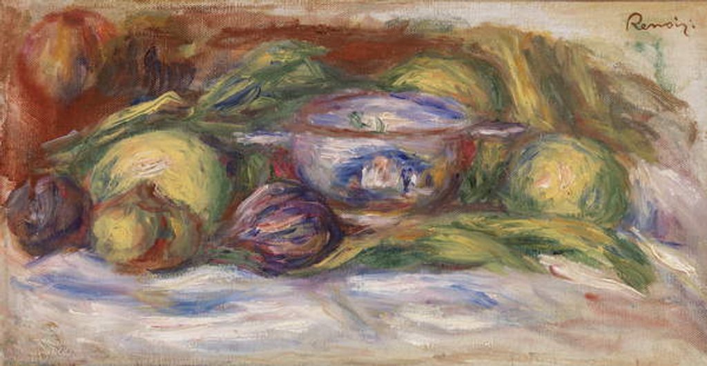 Detail of Bowl, Figs, and Apples, 1916 by Pierre Auguste Renoir