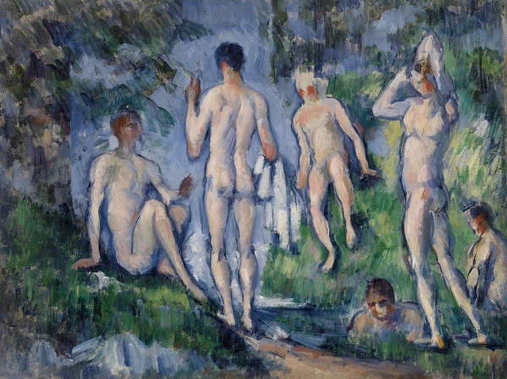 Detail of Group of Bathers, 1892-94 by Paul Cezanne