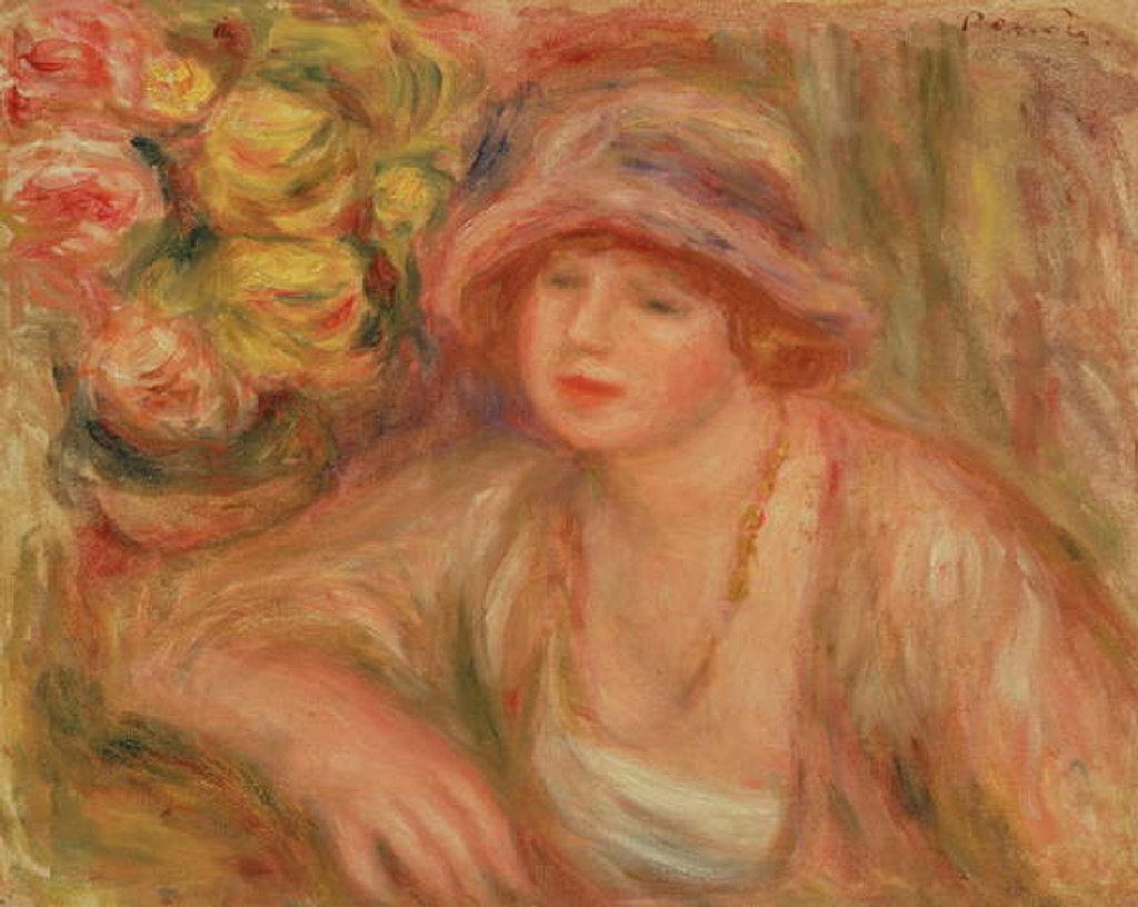 Detail of Madame Jean Renoir, 1918 by Pierre Auguste Renoir