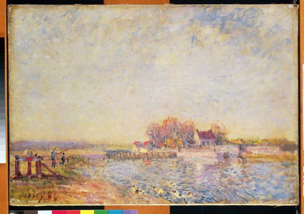 Detail of River Scene with Ducks, 1881 by Alfred Sisley