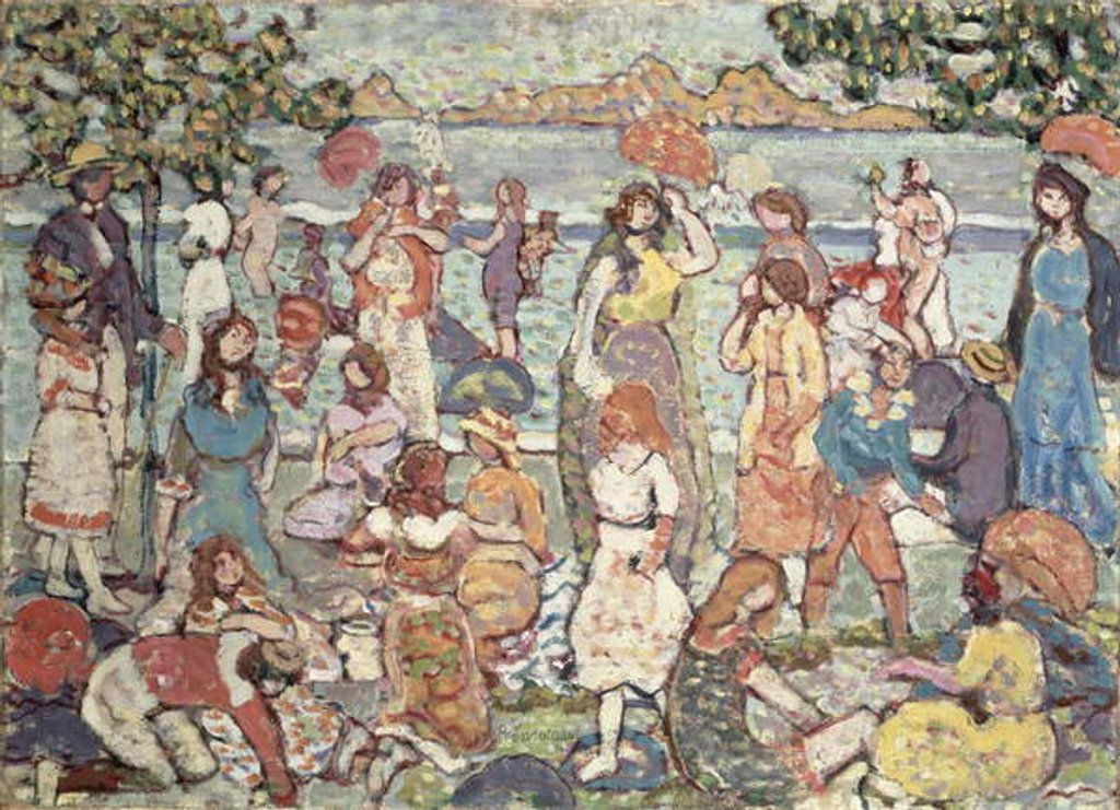 Detail of Landscape with Figures, 1921 by Maurice Brazil Prendergast
