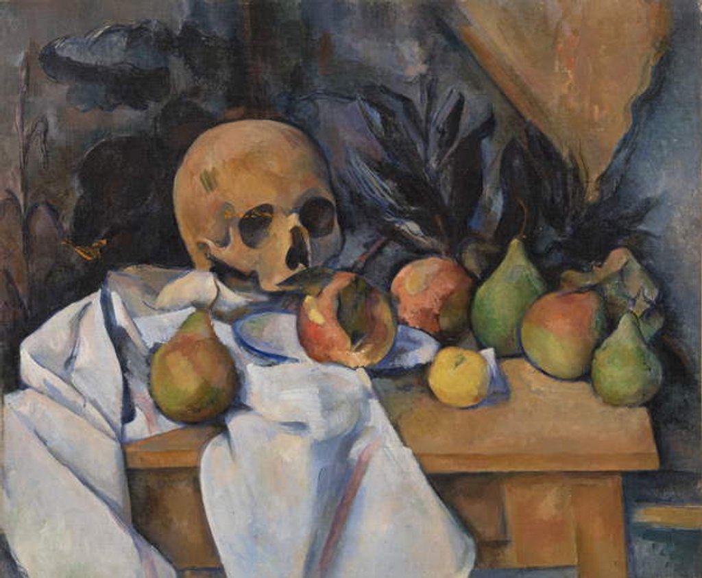 Detail of Still Life with Skull, 1896-98 by Paul Cezanne