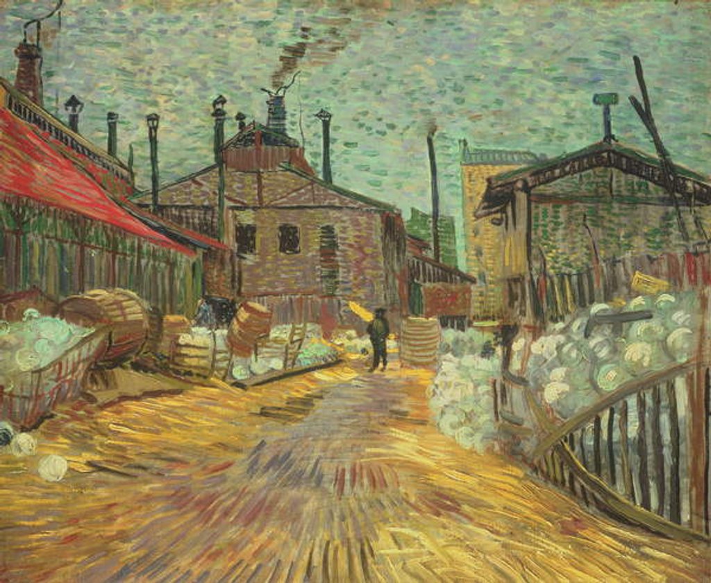 Detail of Factories, 1887 by Vincent van Gogh